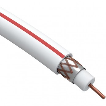 Кабель коаксиальный ЭРА SAT 50 М, 75 Ом, Cu/(оплётка Cu 75%), PVC, цвет белый, бухта 100 м Кабель коаксиальный ЭРА SAT 50 М, 75 Ом, Cu/(оплётка Cu 75%), PVC, цвет белый, бухта 100 м