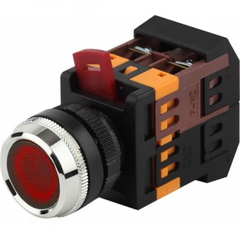 Кнопка ЭРА ABLFS-22 красн. D22мм неон/240В 1з+1р BBT30-ABLFS-K04E Б0045654