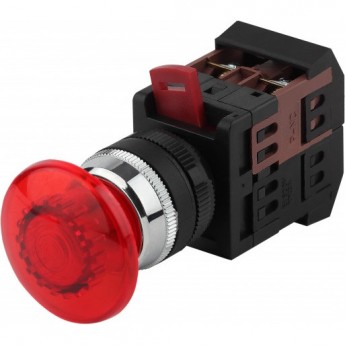 Кнопка ЭРА AEAL-22 "ГРИБОК" D22мм 1з+1р 240В с фиксацией BBG60-AEAL-K04E красн. Б0045638 Кнопка ЭРА AEAL-22 "ГРИБОК" D22мм 1з+1р 240В с фиксацией BBG60-AEAL-K04E красн. Б0045638