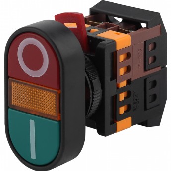 Кнопка ЭРА APBB-22N I-O d22мм неон/240В 1з+1р BBD10-APBB-K51E Кнопка ЭРА APBB-22N I-O d22мм неон/240В 1з+1р BBD10-APBB-K51E