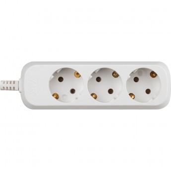 Колодка ЭРА KX-3e 3 розетки с зазeмлением Колодка ЭРА KX-3e 3 розетки с зазeмлением