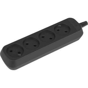 Колодка удлинителя ЭРА Б0061705 KX-4-B 4-м без заземлением черный Колодка удлинителя ЭРА Б0061705 KX-4-B 4-м без заземлением черный