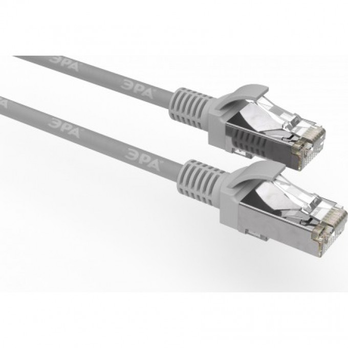 Патч корд ЭРА SIMPLE F/UTP экранированный 3 м категория 5e серый B0051383 Патч корд ЭРА SIMPLE F/UTP экранированный 3 м категория 5e серый B0051383