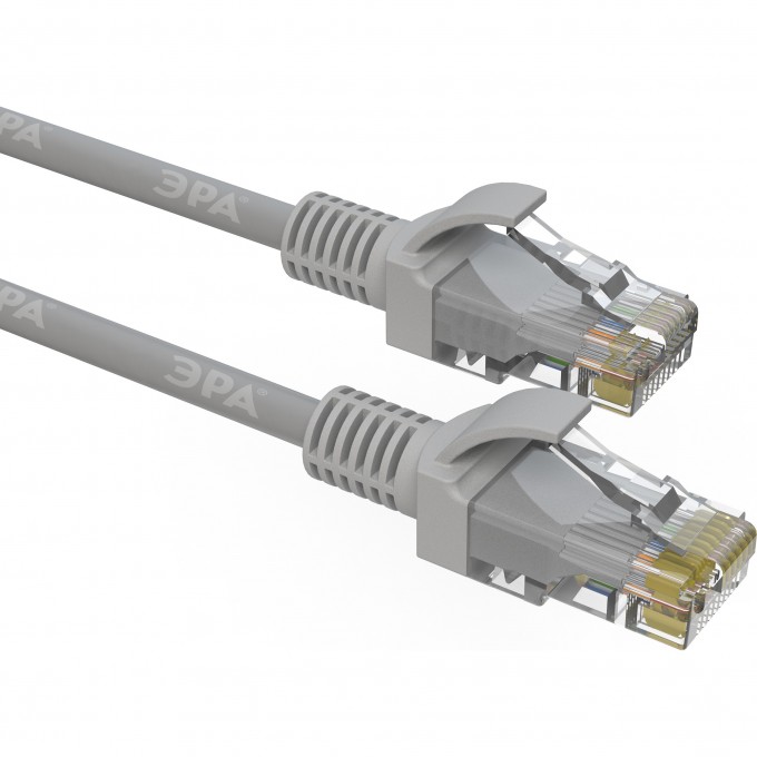 Патч корд ЭРА SIMPLE U/UTP неэкранированный 1 м категория 5e серый B0051370 Патч корд ЭРА SIMPLE U/UTP неэкранированный 1 м категория 5e серый B0051370