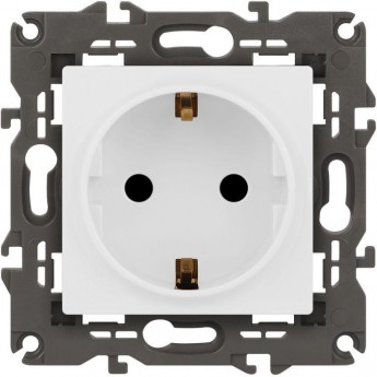 Розетка ЭРА ELEGANCE Б0065804 14-2102-01М 2P+E Schuko со шторками 16А-250В матоый белый Розетка ЭРА ELEGANCE Б0065804 14-2102-01М 2P+E Schuko со шторками 16А-250В матоый белый