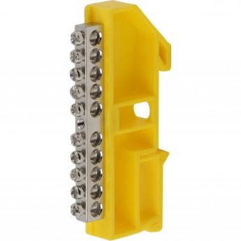 Шина ЭРА PE "земля" на на DIN-изоляторе ШНИ-6х9-10 никелированная