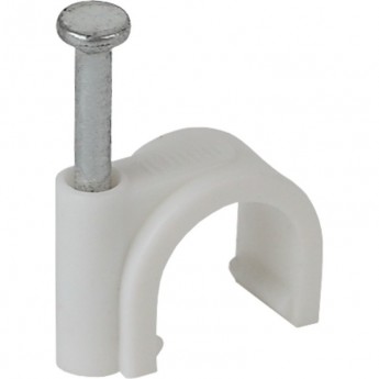 Скоба ЭРА 9мм круглая пластиковая 50шт