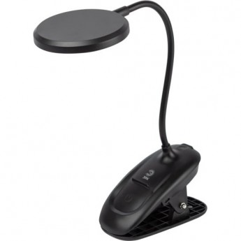 Светильник светодиодный ЭРА Б0057210 NLED-513-6W-BK настольный аккумуляторный на прищепке черный Светильник светодиодный ЭРА Б0057210 NLED-513-6W-BK настольный аккумуляторный на прищепке черный