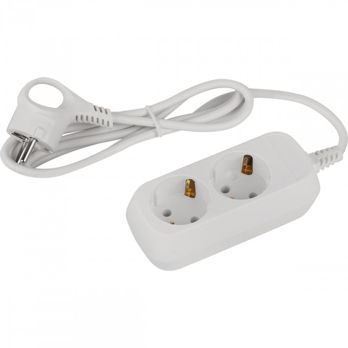 Удлинитель электрический ЭРА UDL-10-215 Greenline 2 розетки без заземления 1.5м ПВС 2х0.75кв.мм B0065055