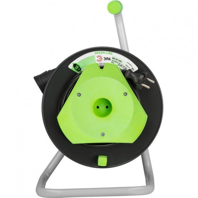 Удлинитель на пластиковой катушке ЭРА GREEN LINE Б0065109 1х40м без заземления GAZ-2x1-40m ПВС 2х1 B0065109